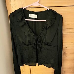 No Boundaries Elegant Black Blouse